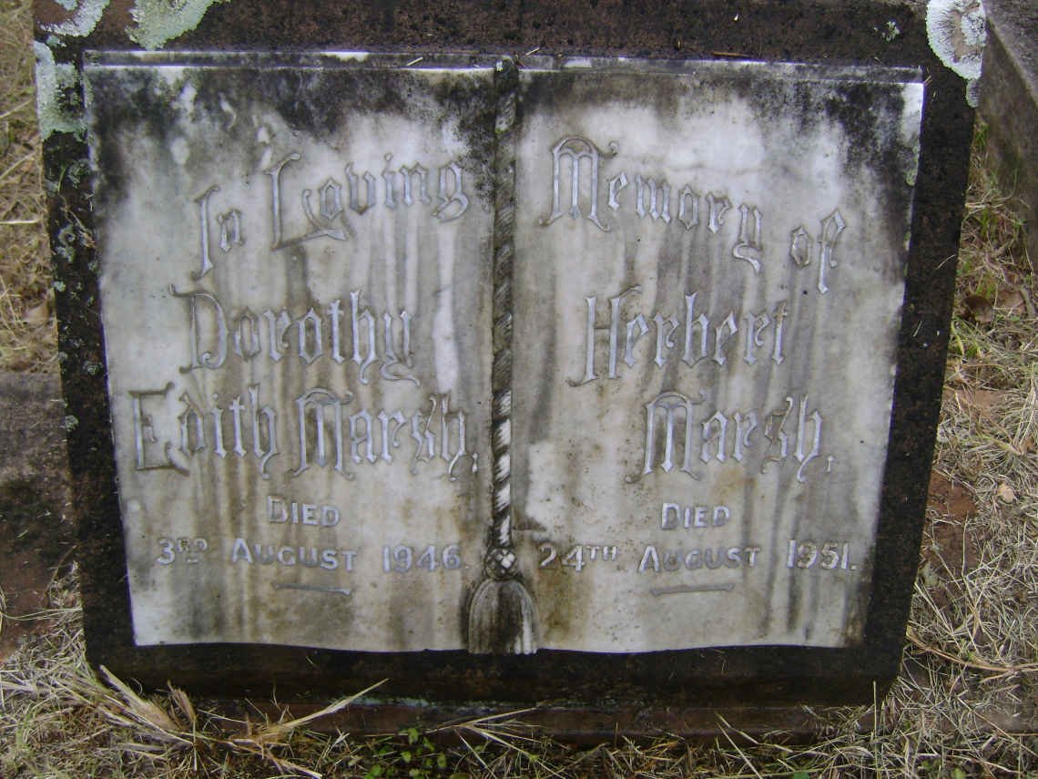 MARSH Herbert -1951 &amp; Dorothy Edith -1946
