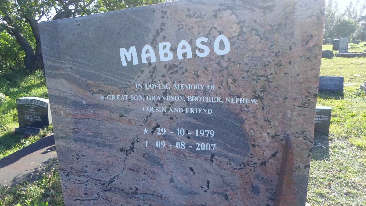 MABASO Sandile Siyabonga 1979-2007