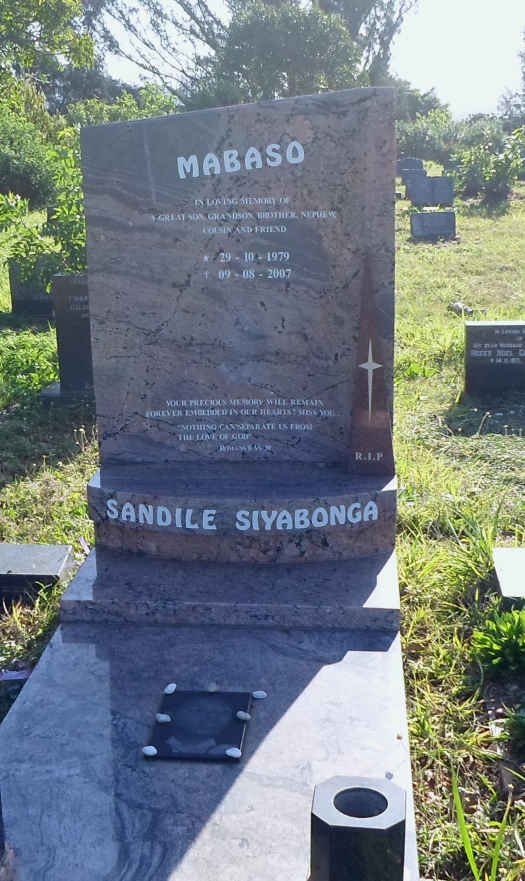 MABASO Sandile Siyabonga 1979-2007