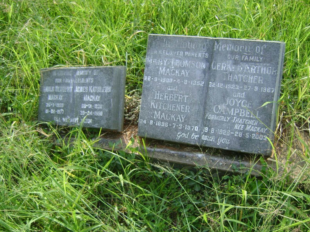 MACKAY Herbert Kitchener 1898-1970 &amp; Mary Thomson 1900-1952