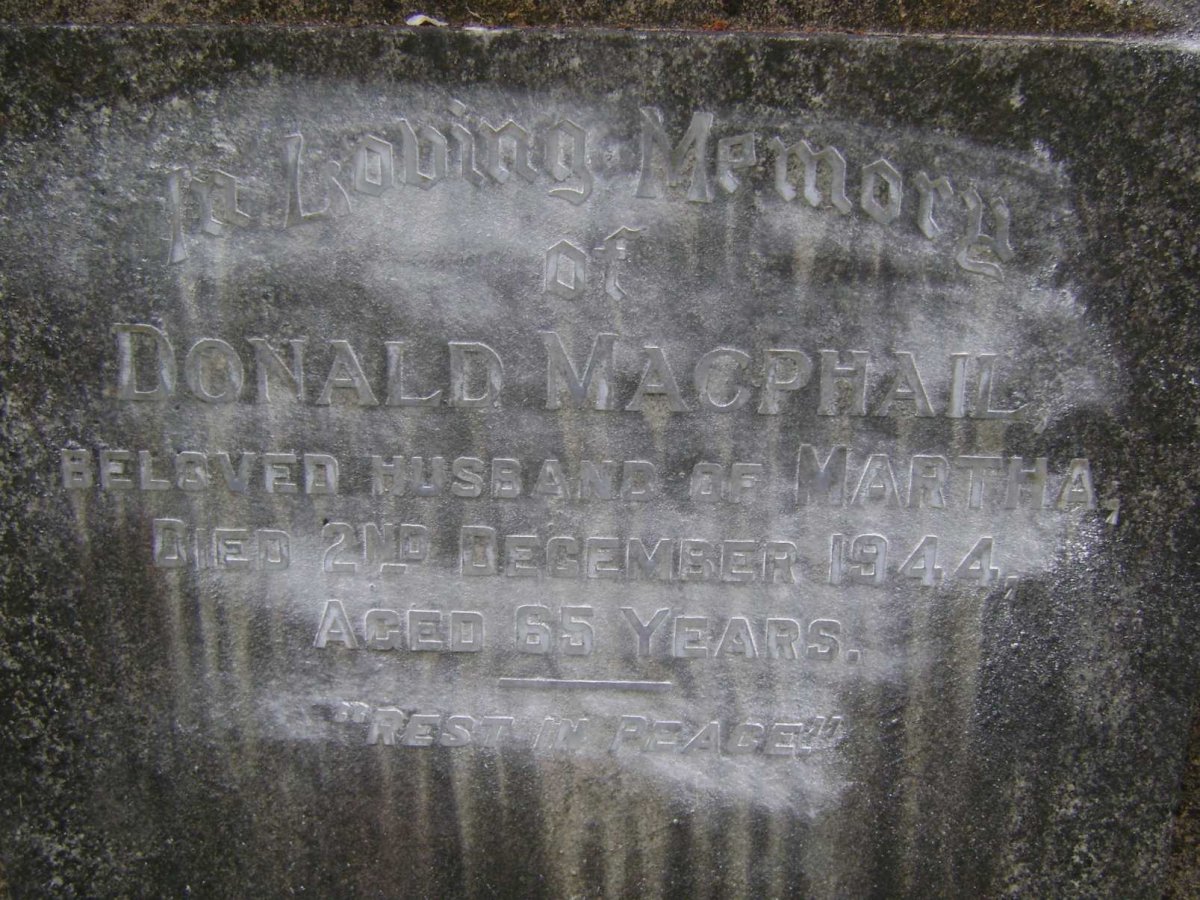 MACPHAIL Donald -1944