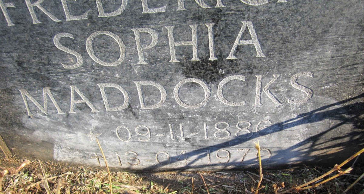 MADDOCKS Frederica Sophia 1880-1970