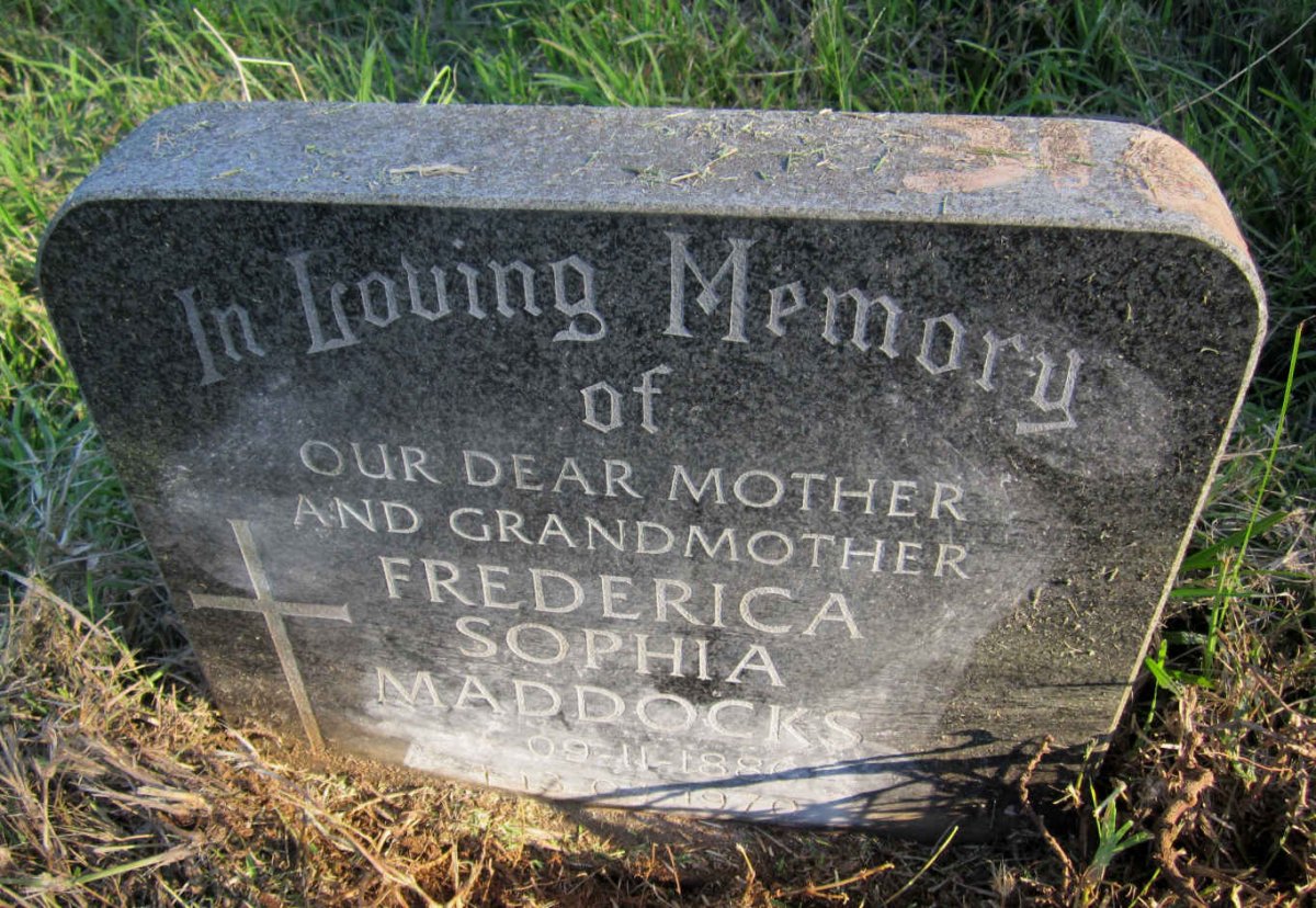 MADDOCKS Frederica Sophia 1880-1970