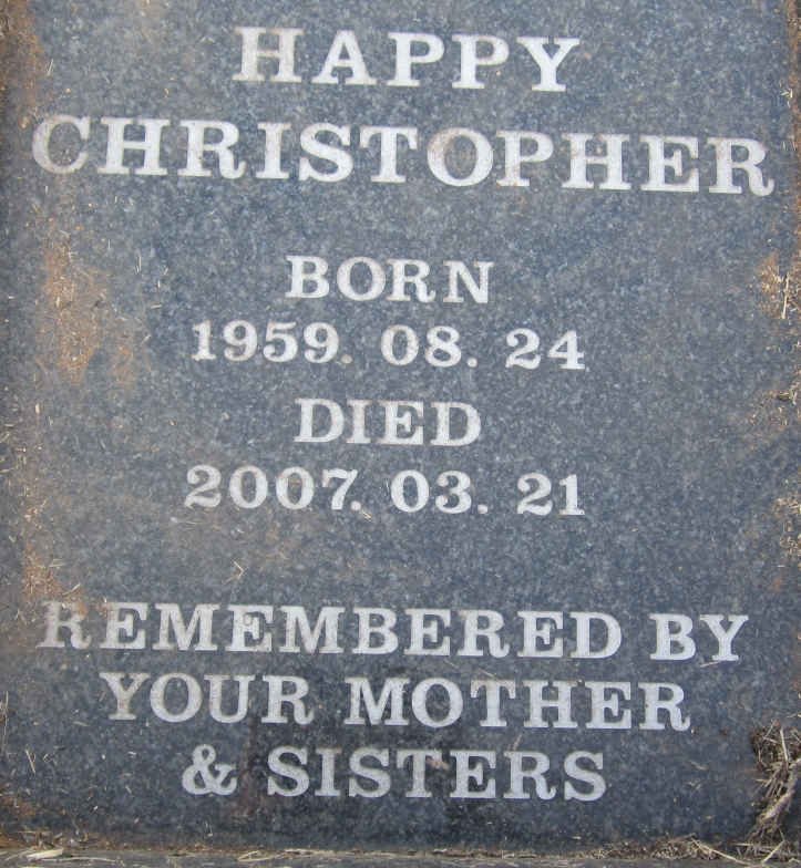 MAGWAZA Happy Christopher 1959-2007