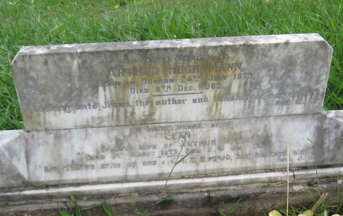 MANN Arthur Hugh 1873-1963 &amp; Jean Henderson 1873-1941