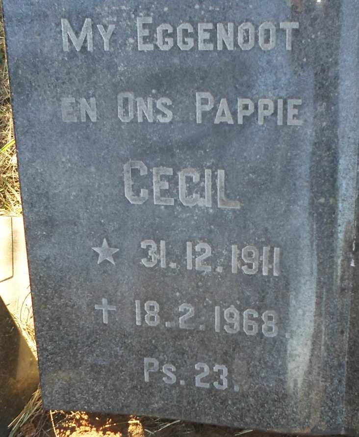 MARAIS Cecil 1911-1968
