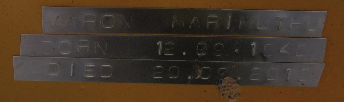 MARIMUTHU Aaron 1945-2015