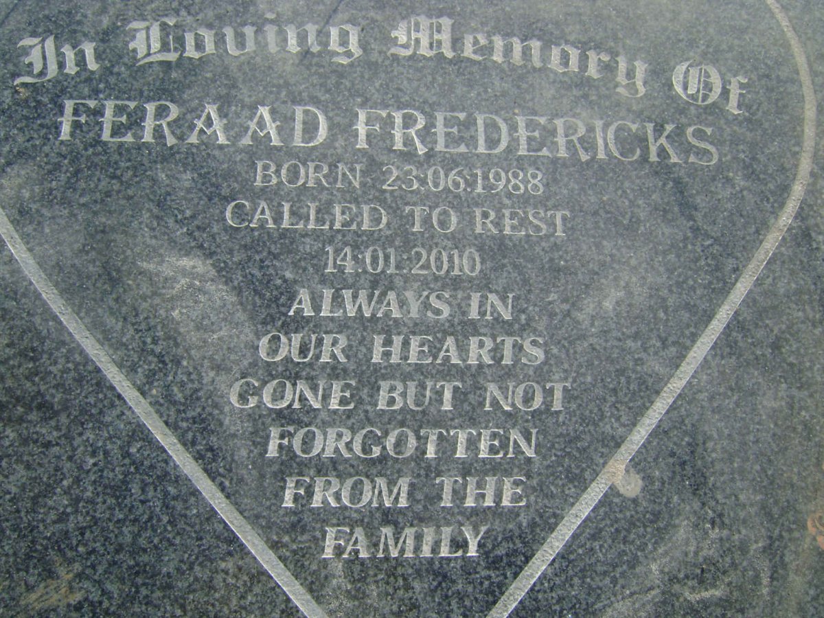 FREDERICKS Feraad 1988-2010