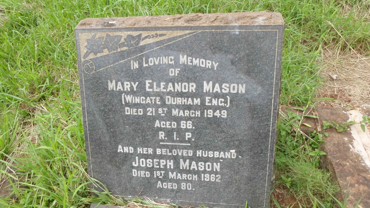MASON Joseph -1962 &amp; Mary Eleanor -1949