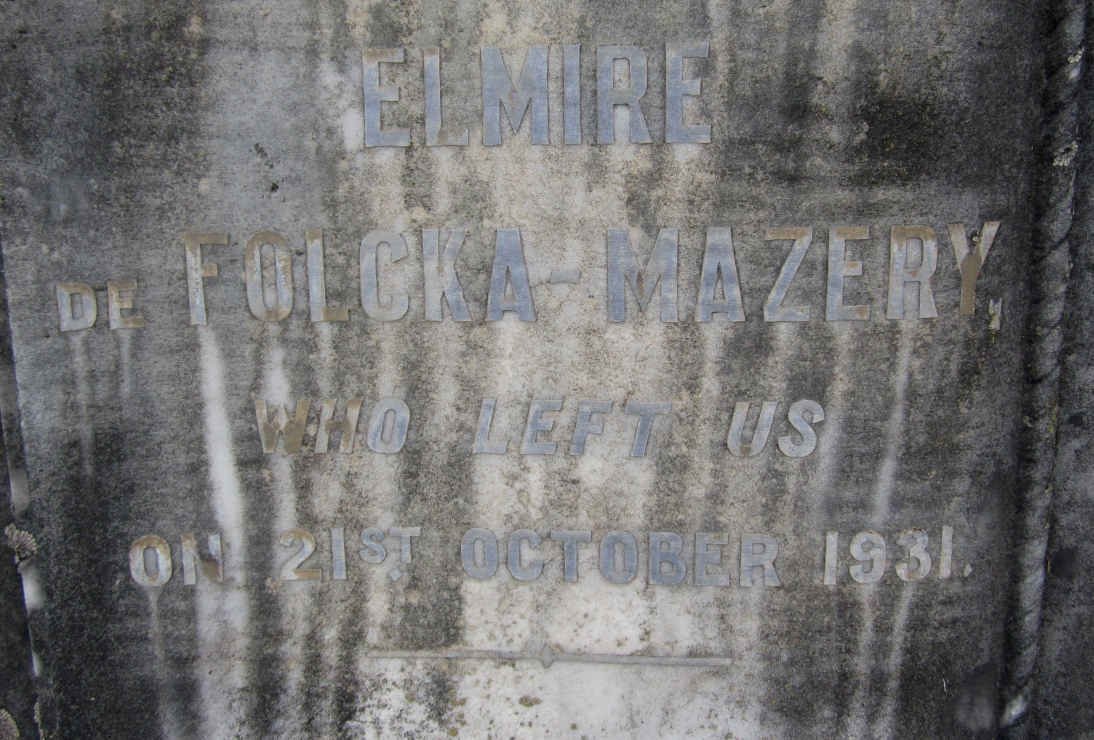 MAZERY Elmire De Folcka -1931