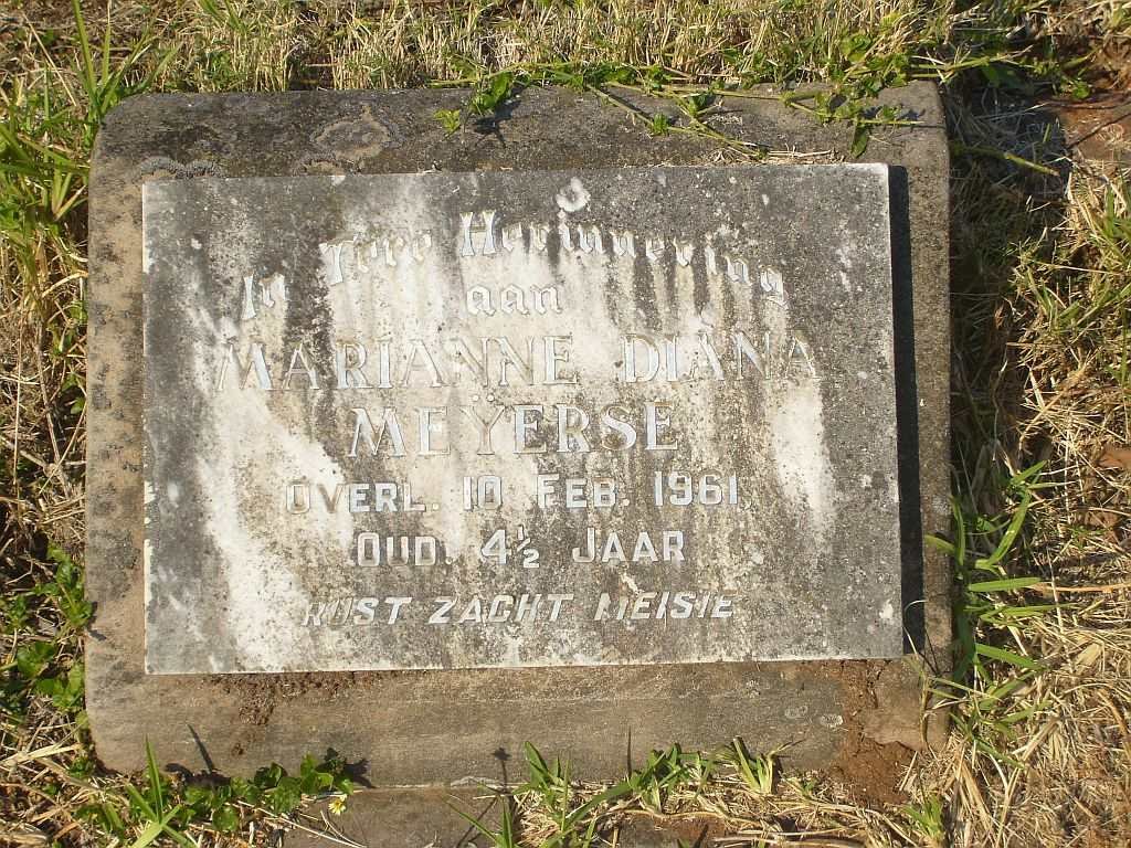 MEYERSE Marianne Diana 1957 - 1961