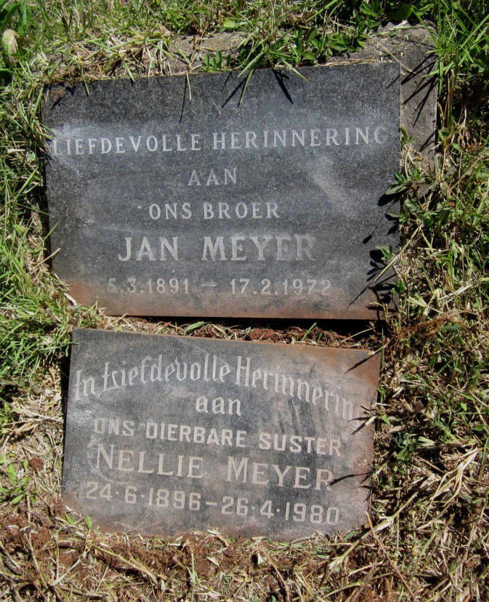 MEYER Jan 1891-1972 :: MEYER Nellie 1896-1980