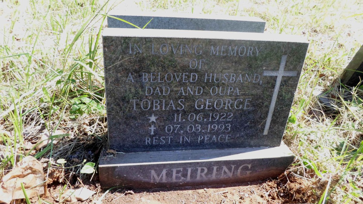 MEIRING Tobias George 1922-1993