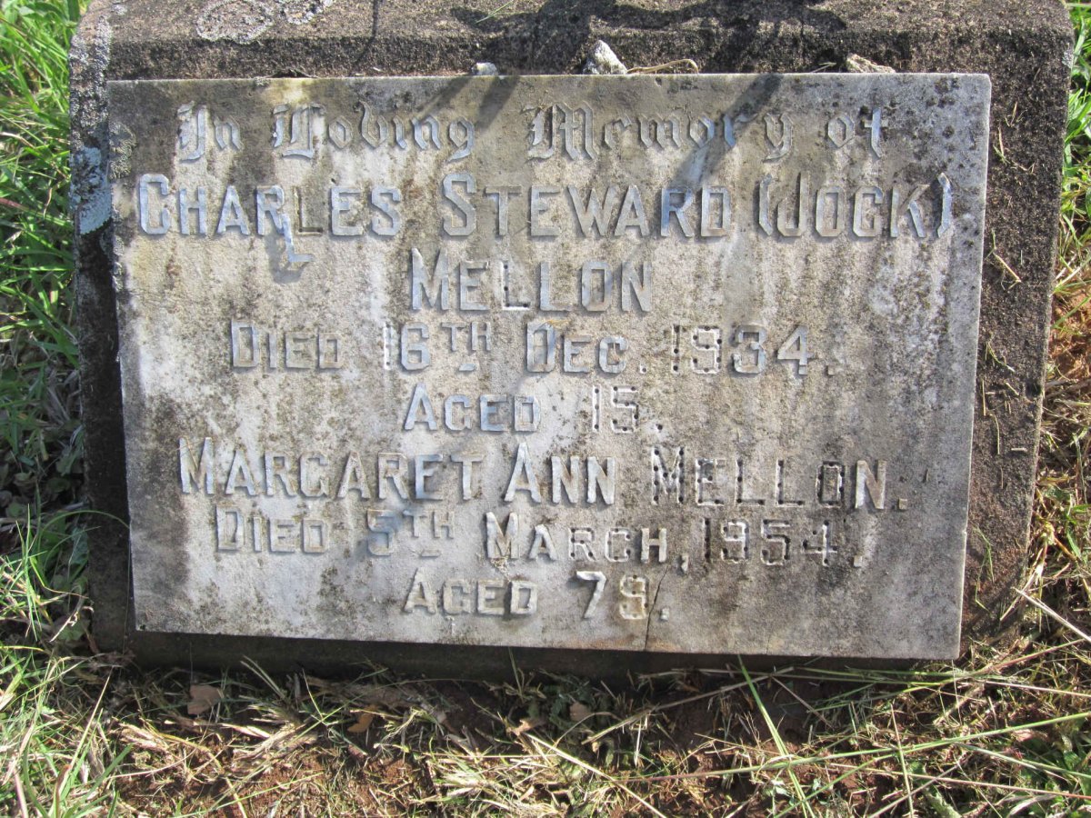 MELLON Margaret Ann -1954 :: MELLON Charles Steward -1934