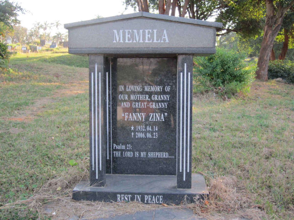 MEMELA Fanny Zina 1932-2006