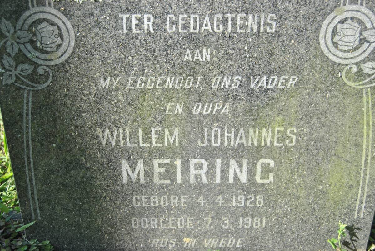 MEIRING Willem Johannes 1928-1981