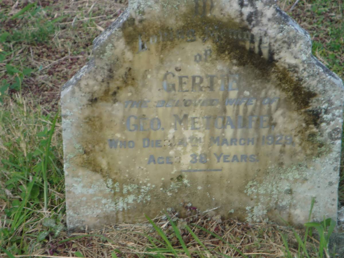METCALFE Gertie -1928