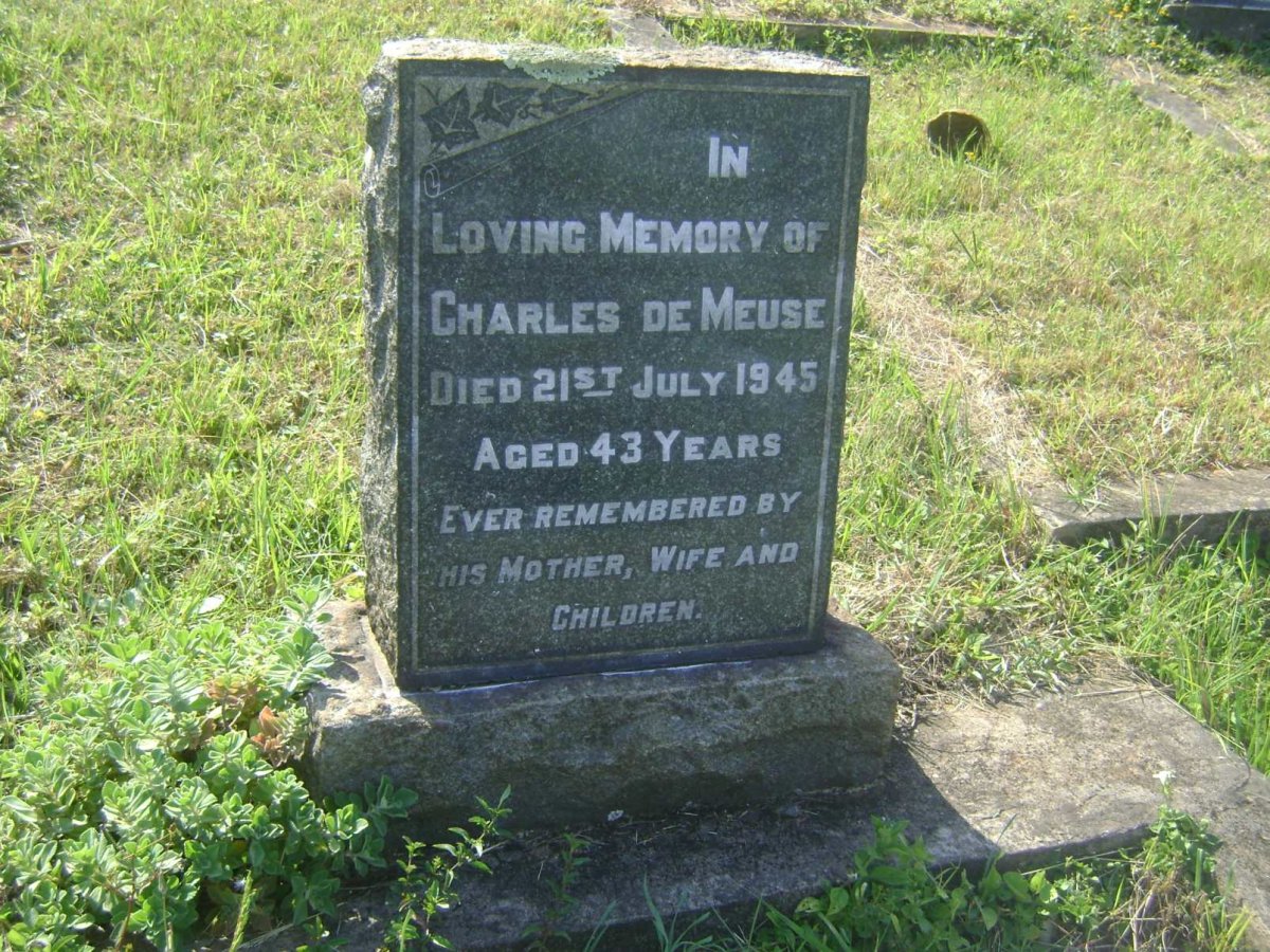 MEUSE Charles, de -1945