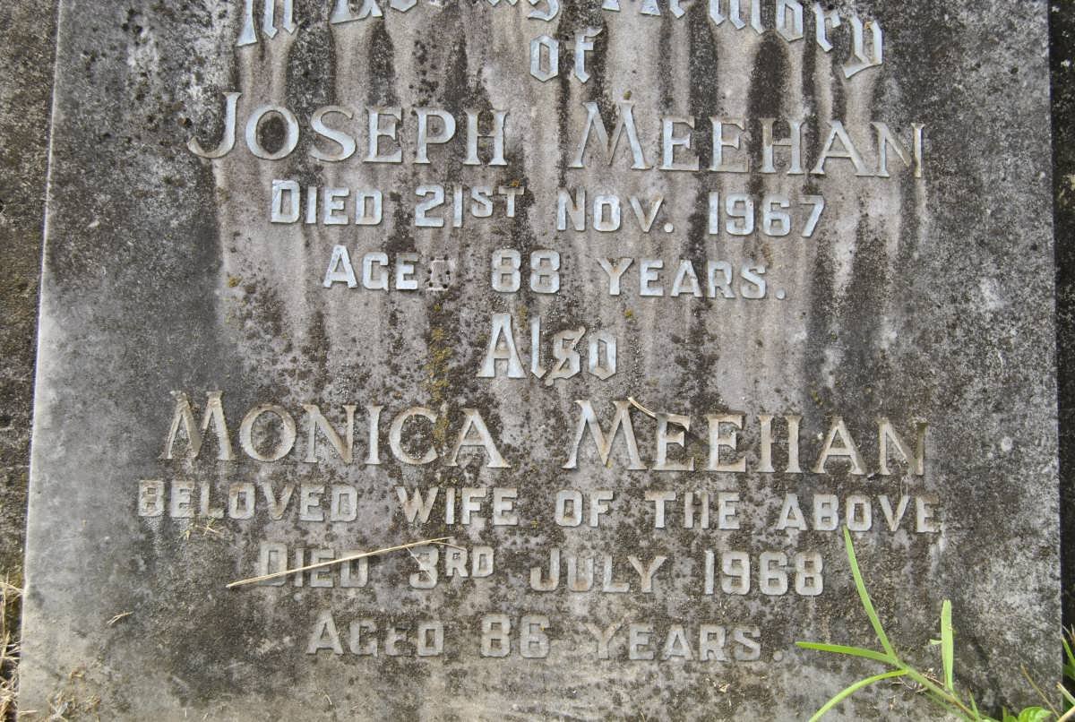 MEEHAN Joseph -1967 &amp; Monica -1968