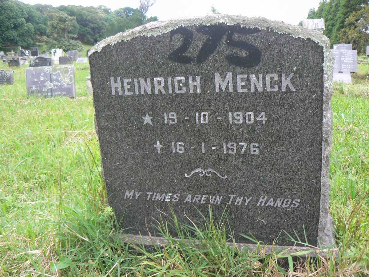 MENCK Heinrich 1904-1976
