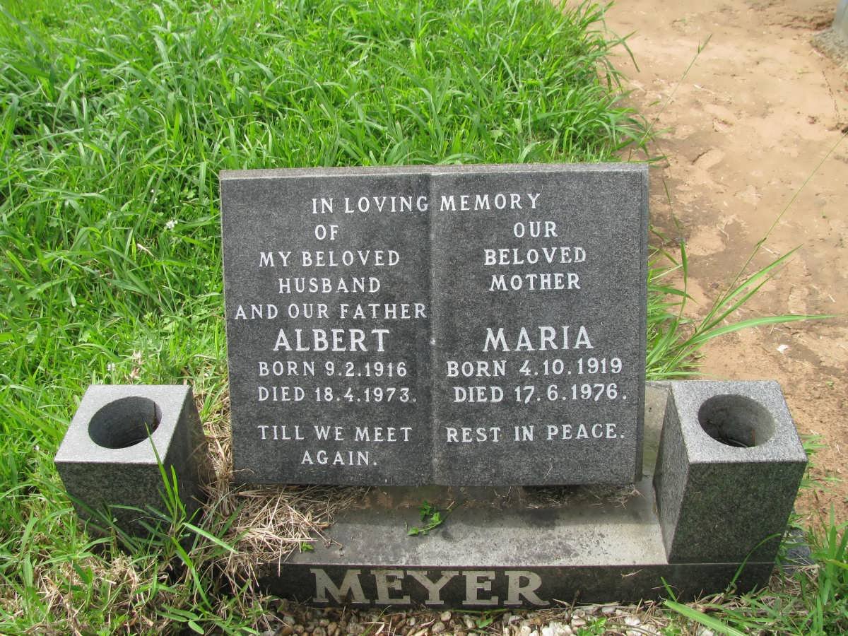 MEYER Albert 1916-1973 &amp; Maria 1919-1976