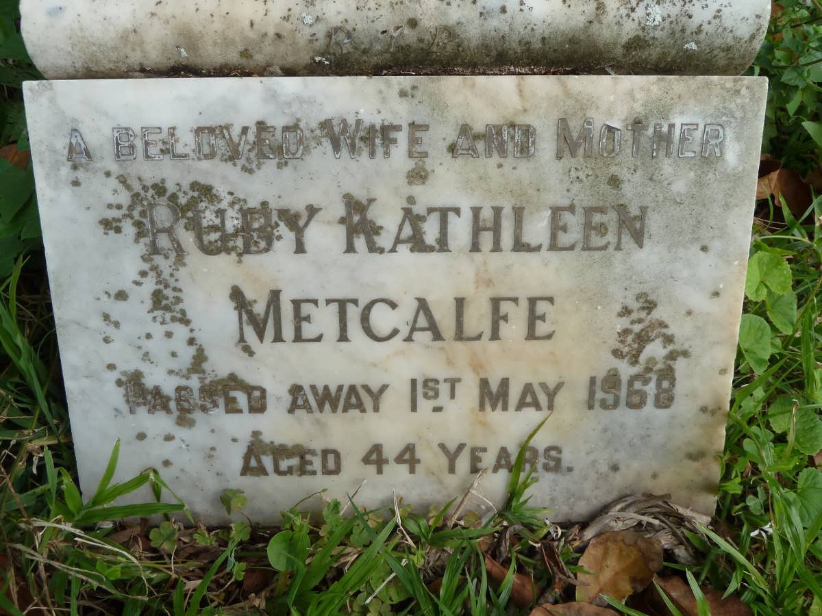 METCALFE Ruby Kathleen -1968