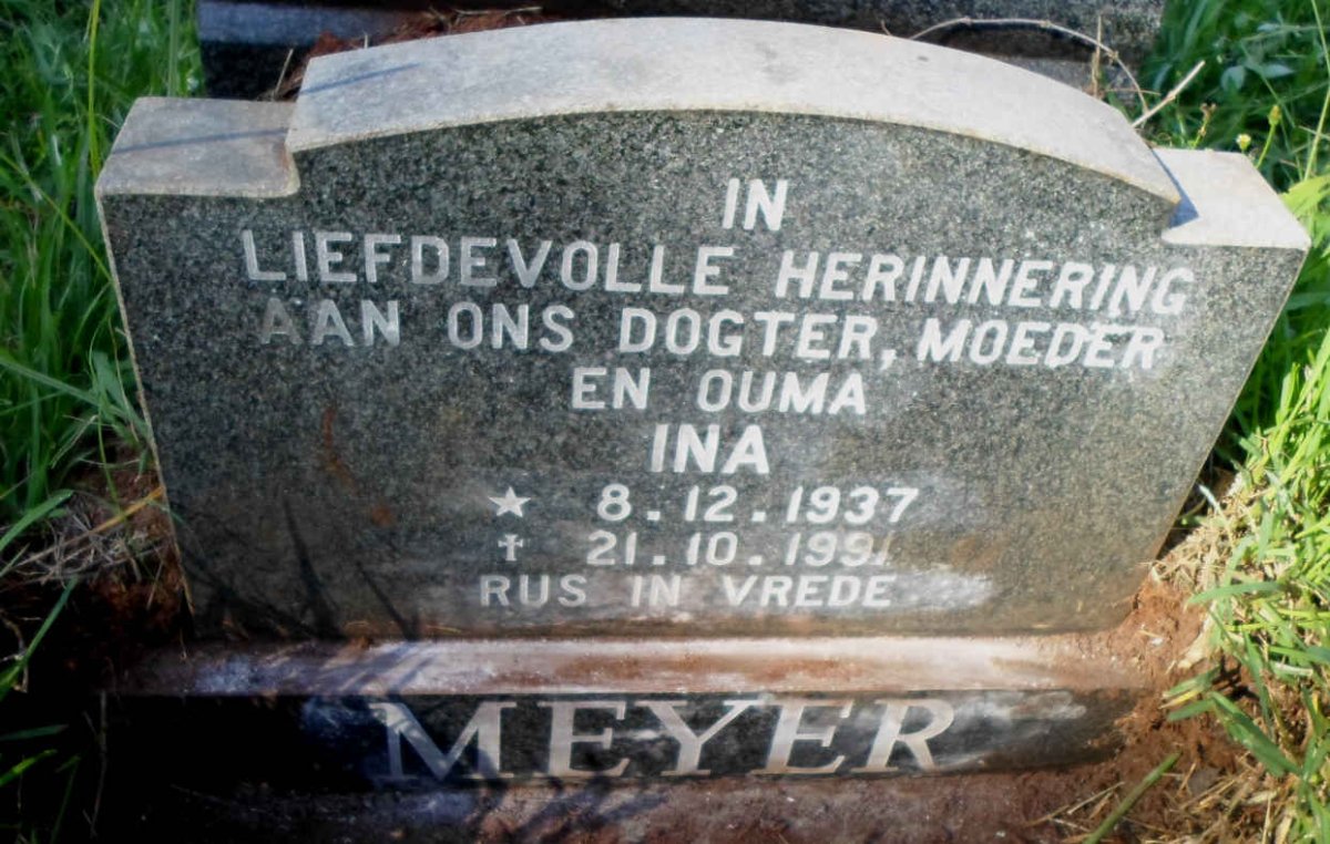 MEYER Ina 1937-1991