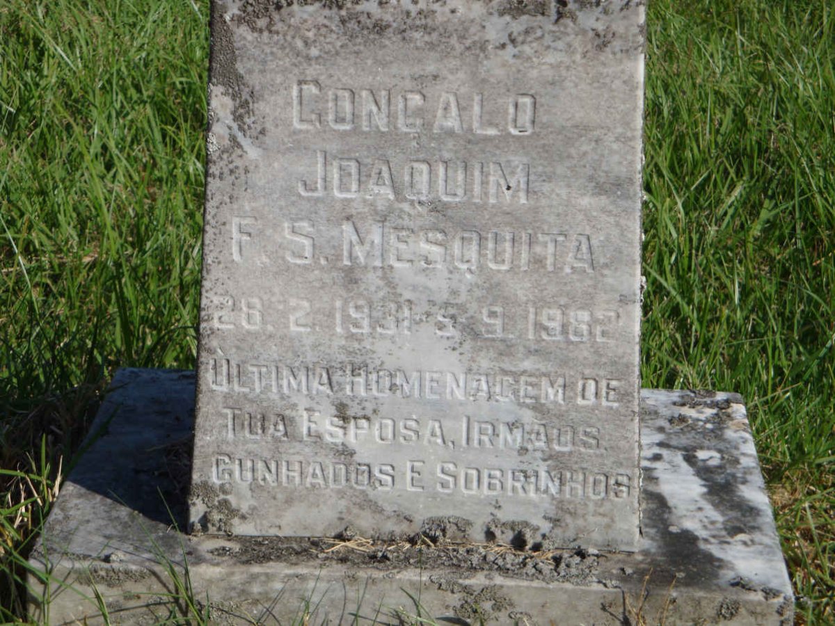 MESQUITA Congalo Joaquim F.S. 1931-1982