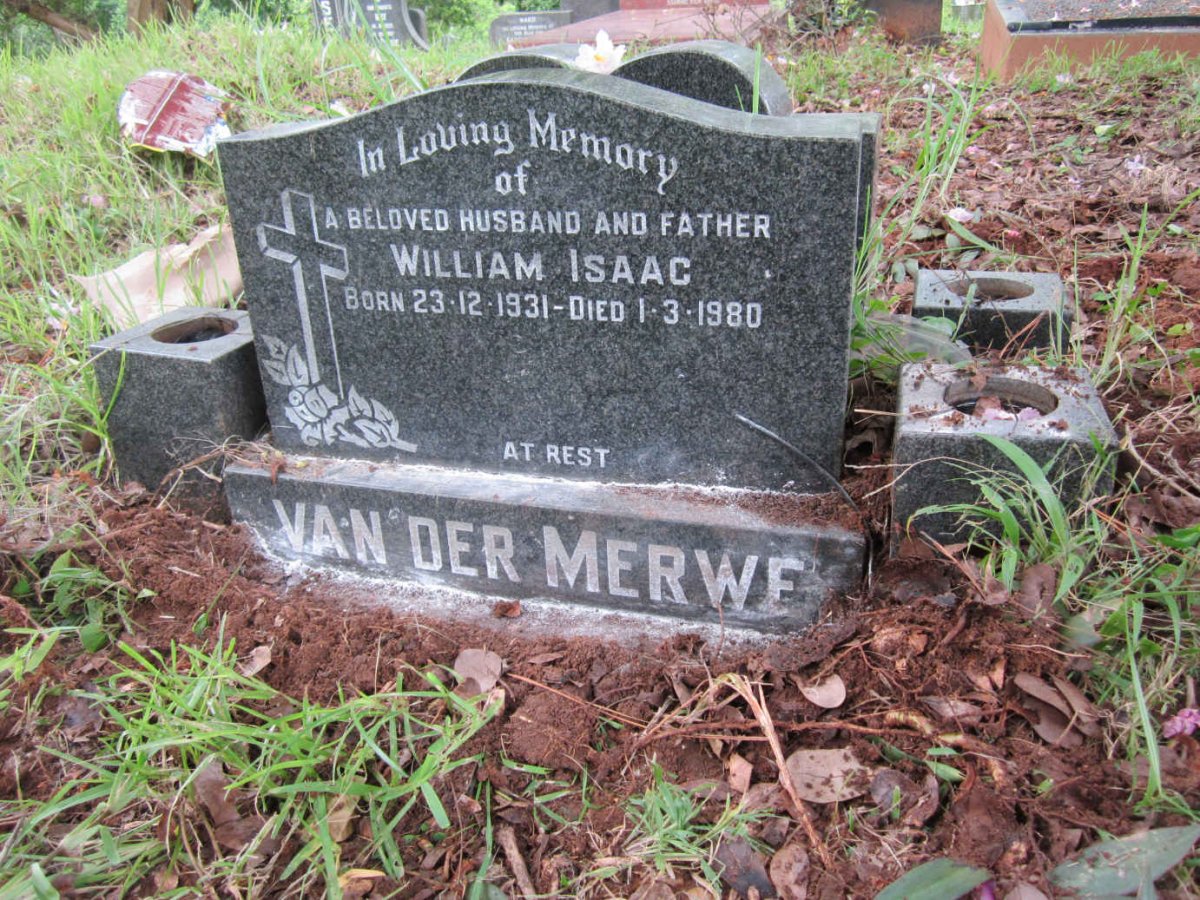 MERWE William Isaac, van der 1931-1980