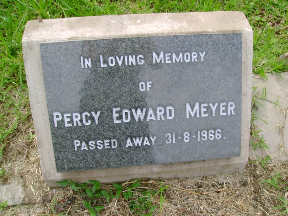 MEYER Percy Edward -1966