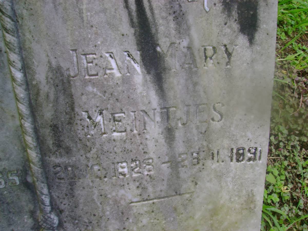 MEINTJES Frederick J.J. 1919-1965 &amp; Jean Mary 1928-1991