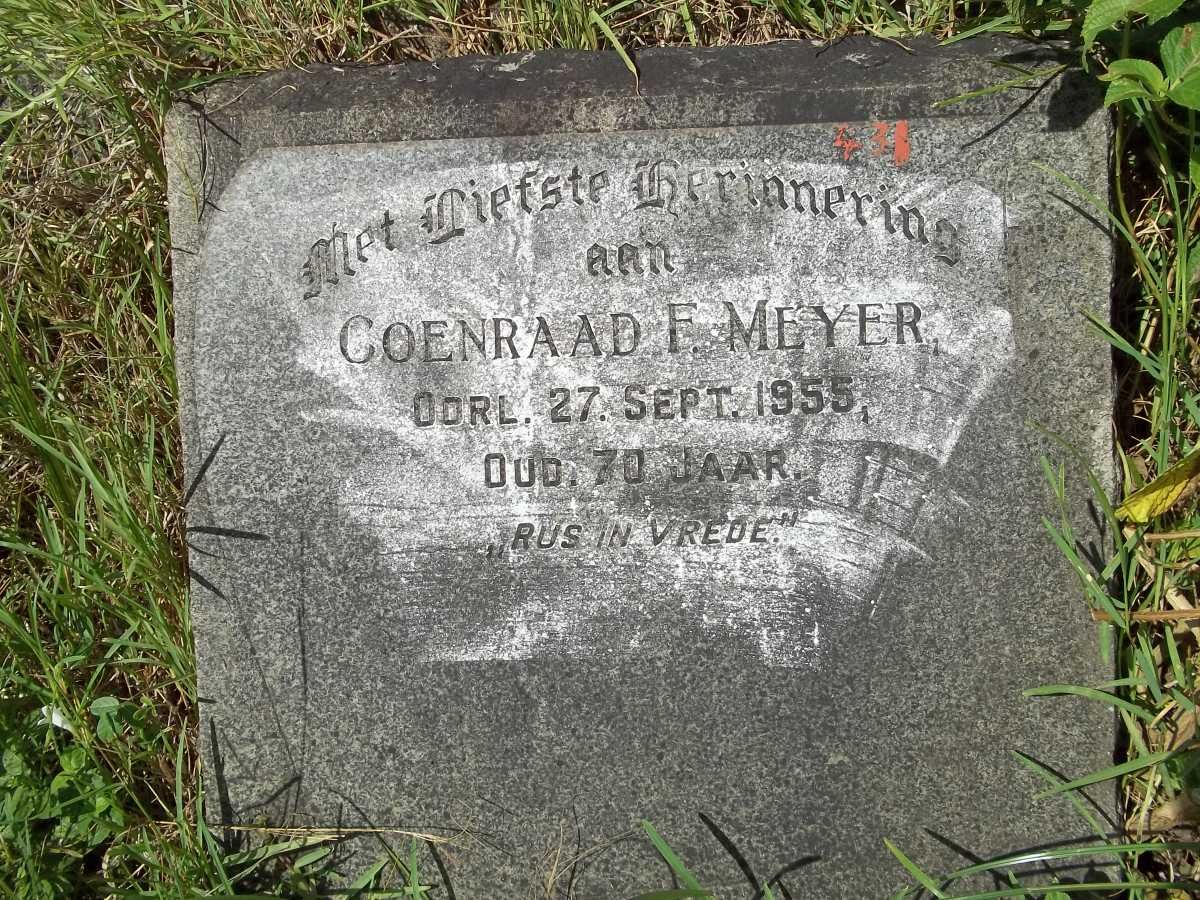 MEYER Coenraad F. -1955 :: MEYER Johannes F.