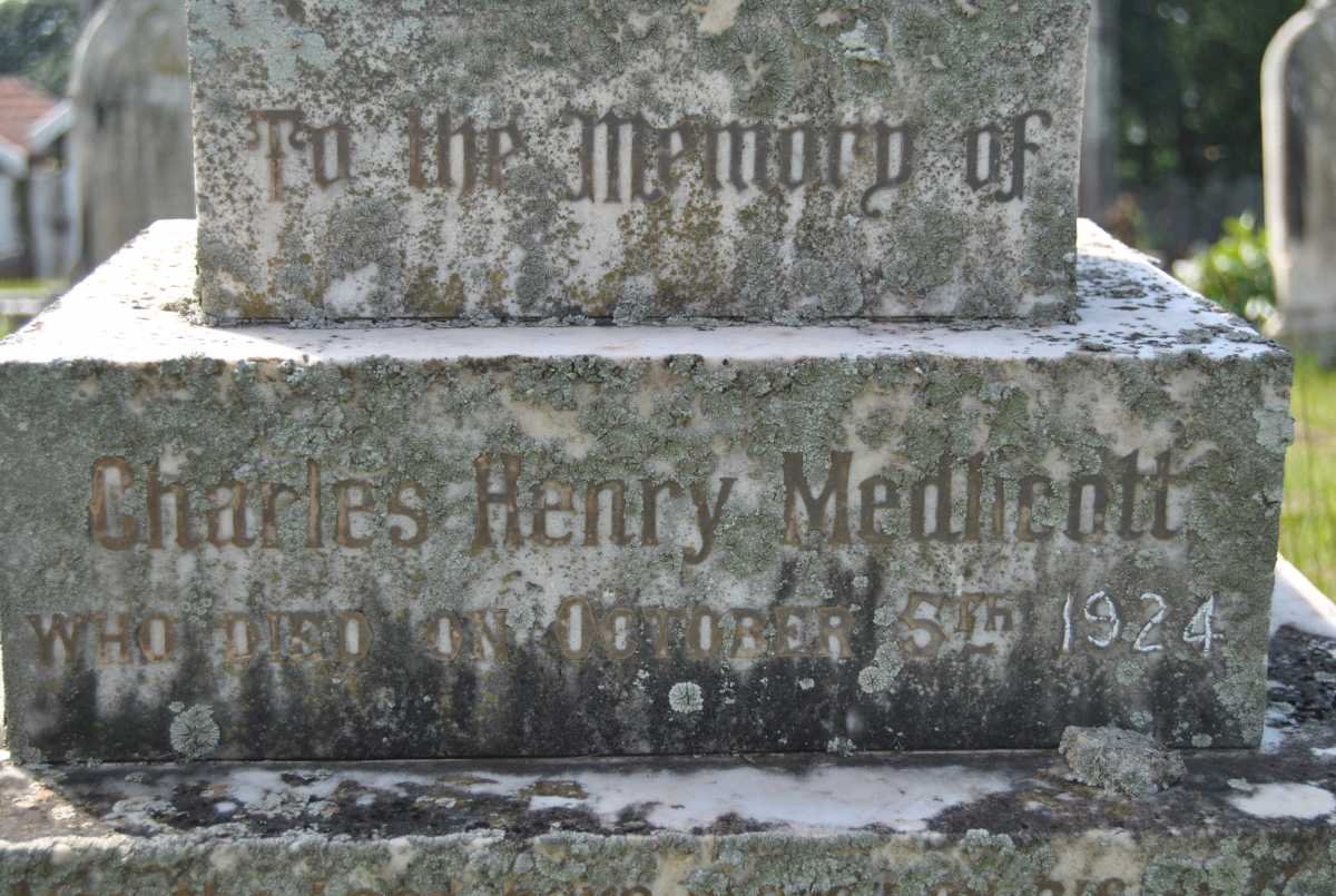 MEDLICOTT Charles Henry -1924