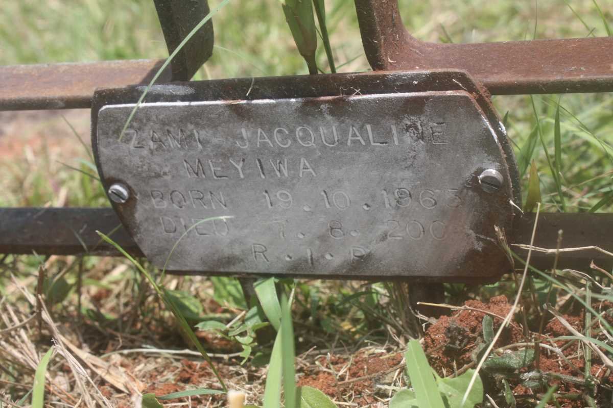 MEYIWA Zami Jacqualine -1963-2004