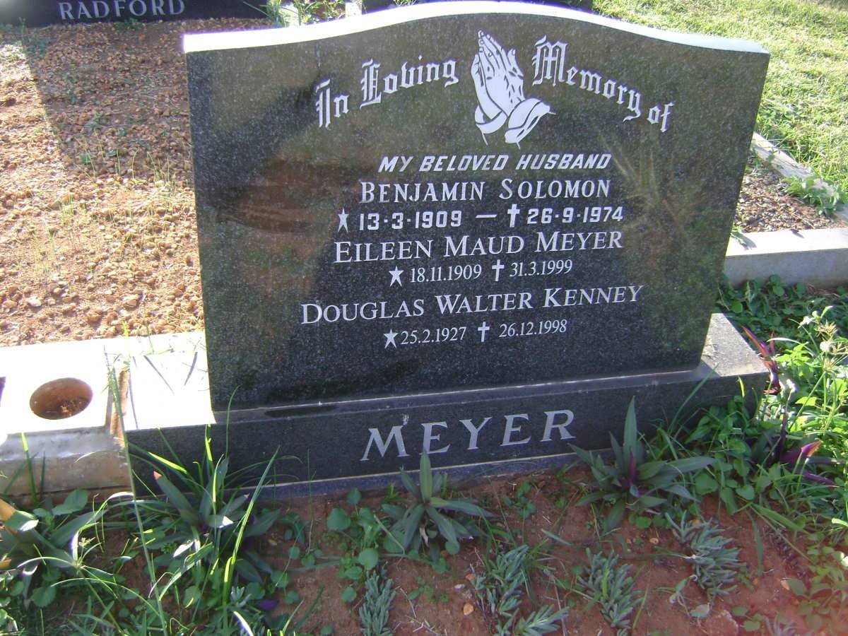MEYER Benjamin Solomon 1909-1974 &amp; Eileen Maud 1909-1999 :: MEYER Douglas Walter Kenney 1927-1998