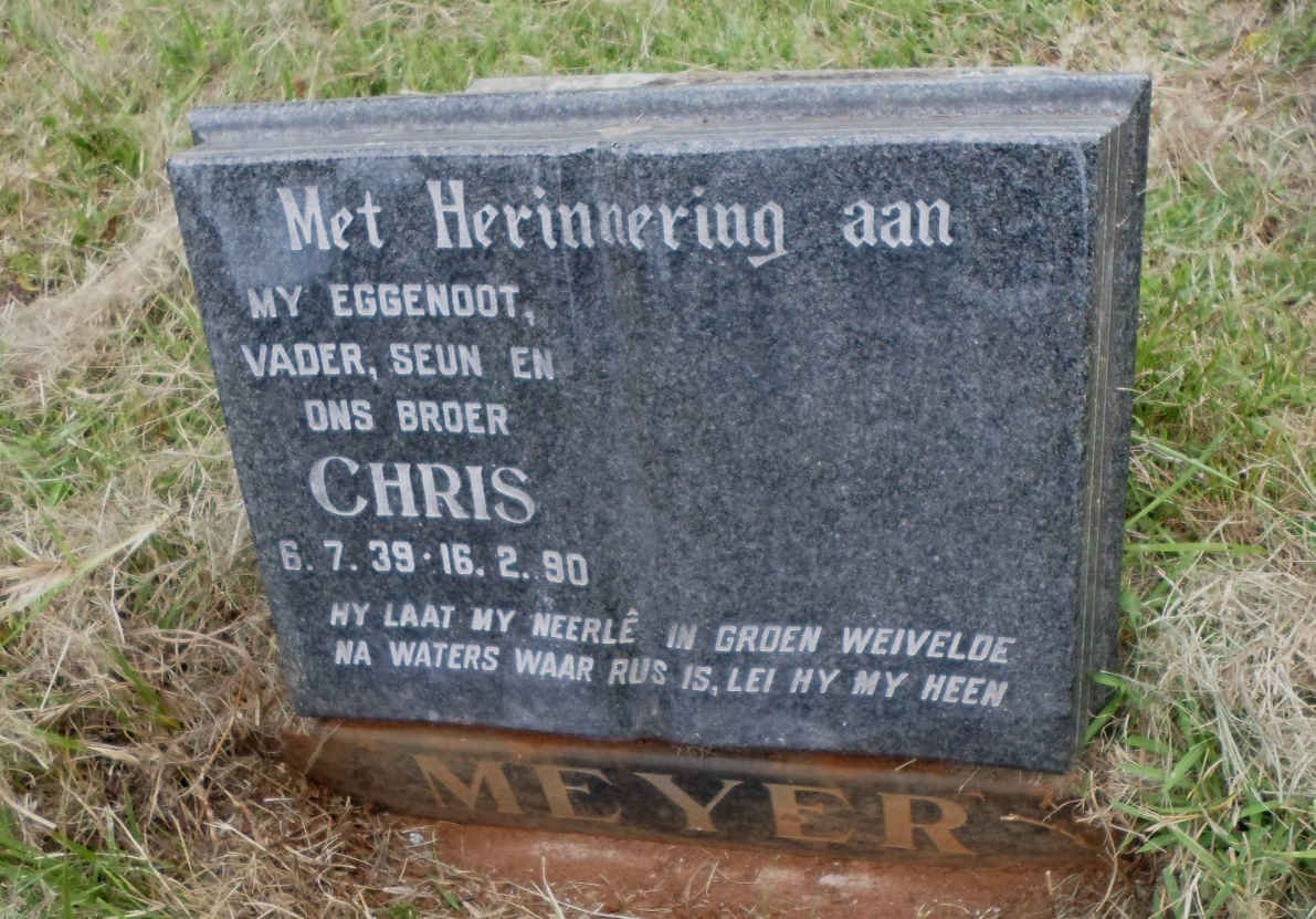 MEYER Chris 1939-1990