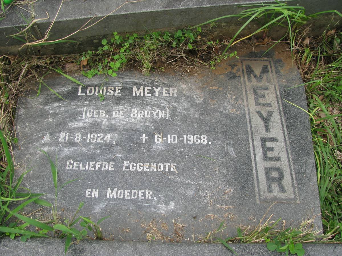 MEYER Louise nee DE BRUYN 1924-1968