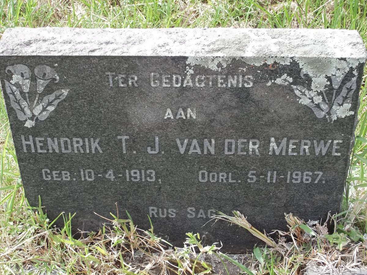 MERWE Hendrik T.J., van der 1913-1967