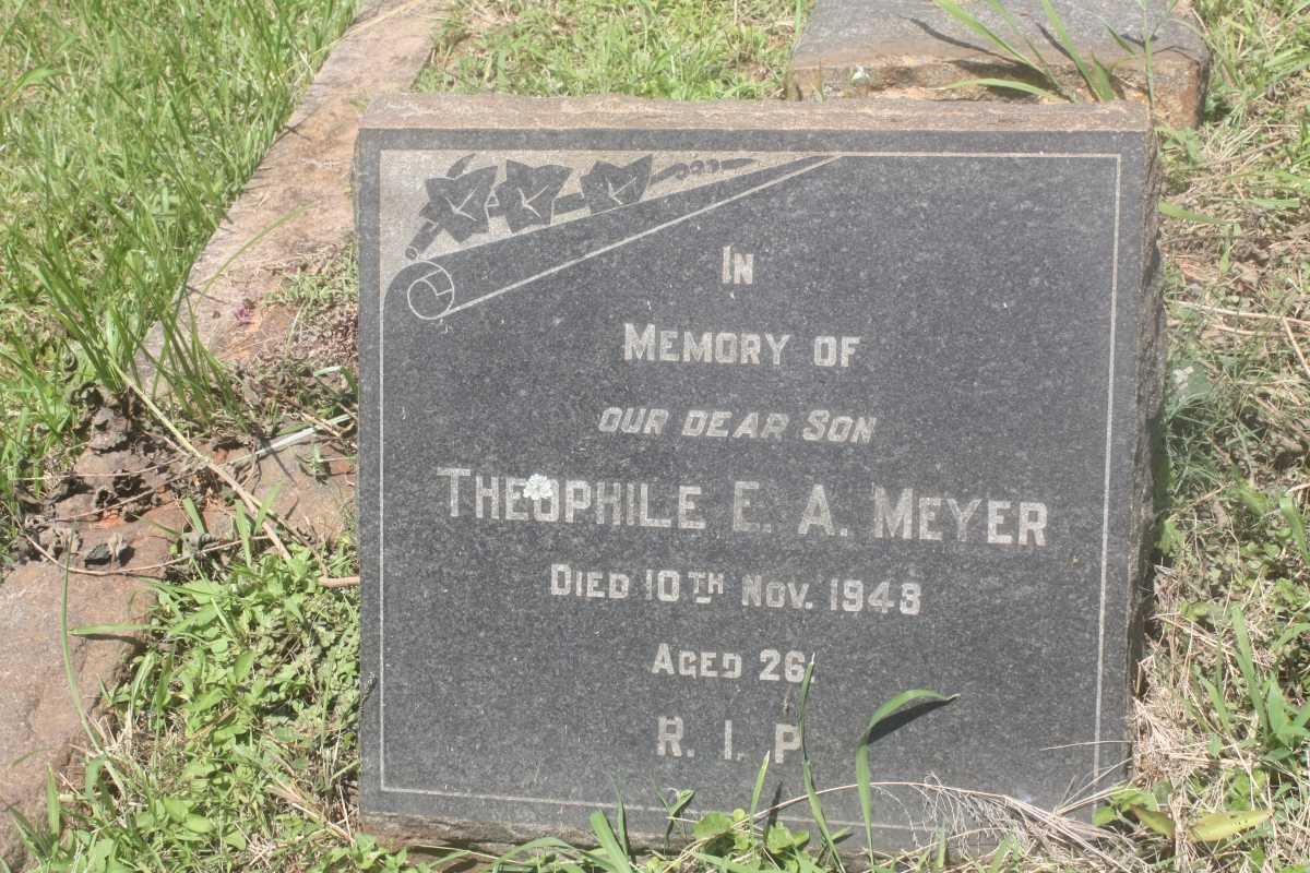 MEYER Theophile E.A. -1948