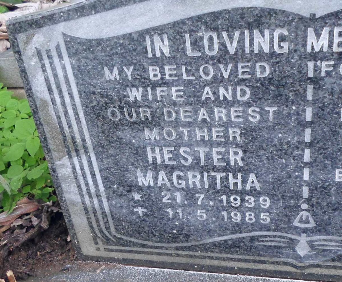 MEIRING Hester Magritha 1939-1985