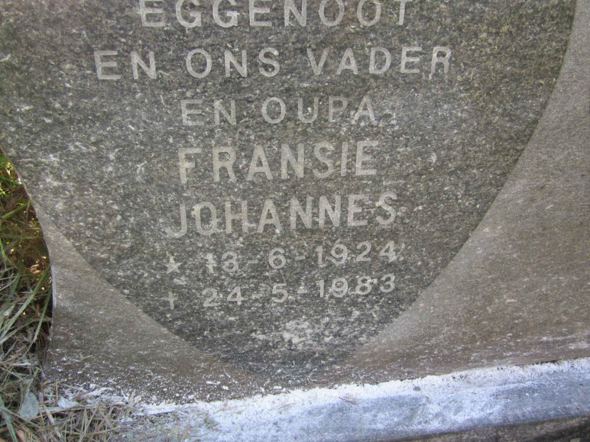 MEIRING Fransie Johannes 1924-1983
