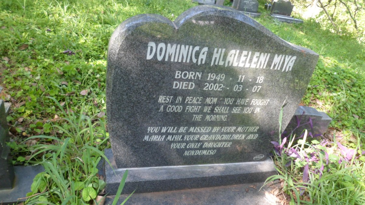 MIYA Dominica Hlaleleni 1918-2007