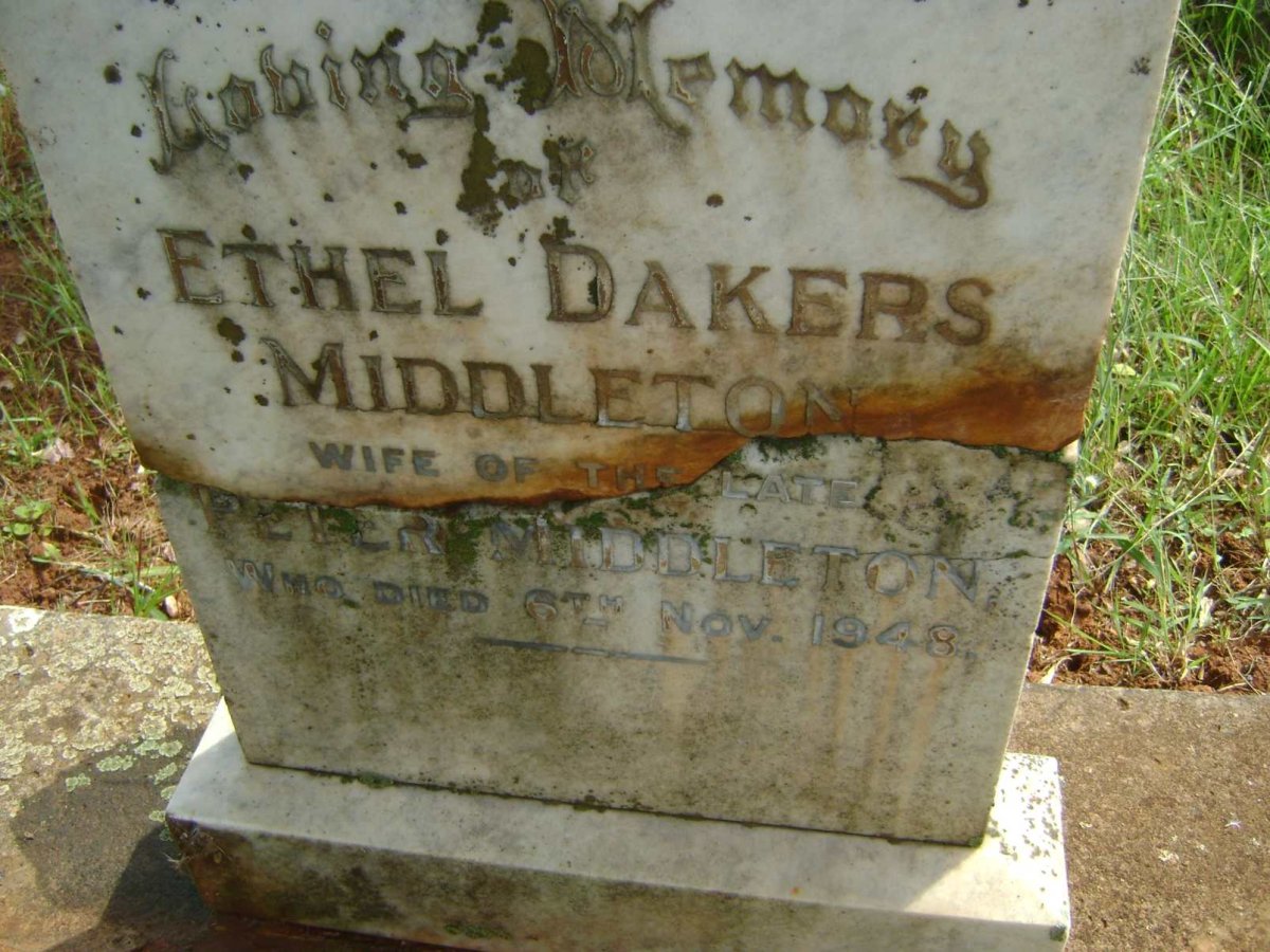 MIDDLETON Ethel Dakers -1948