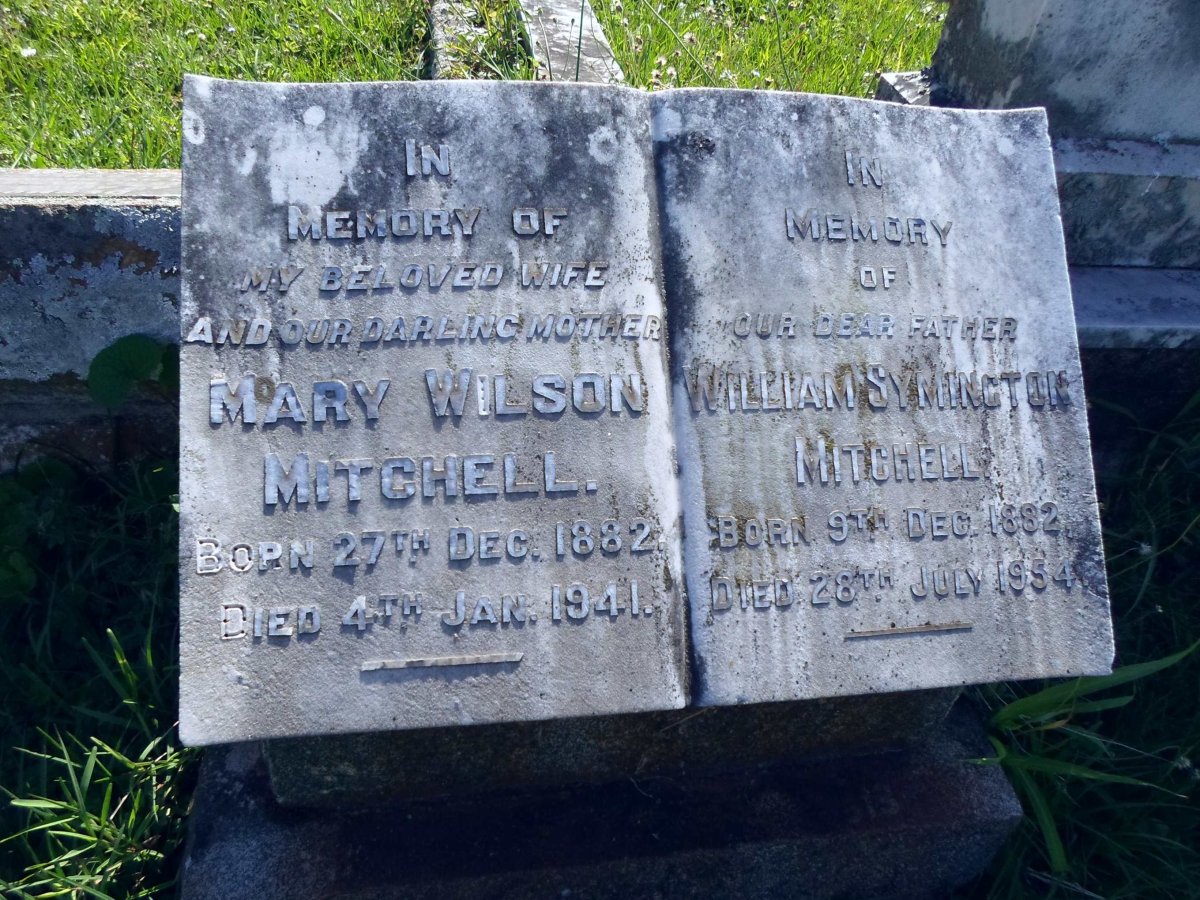 MITCHELL William Symington 1882-1954 &amp; Mary WILSON 1882-1941
