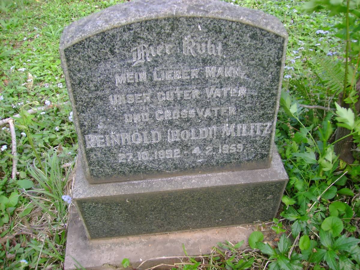 MILITZ Reinhold 1892-1959