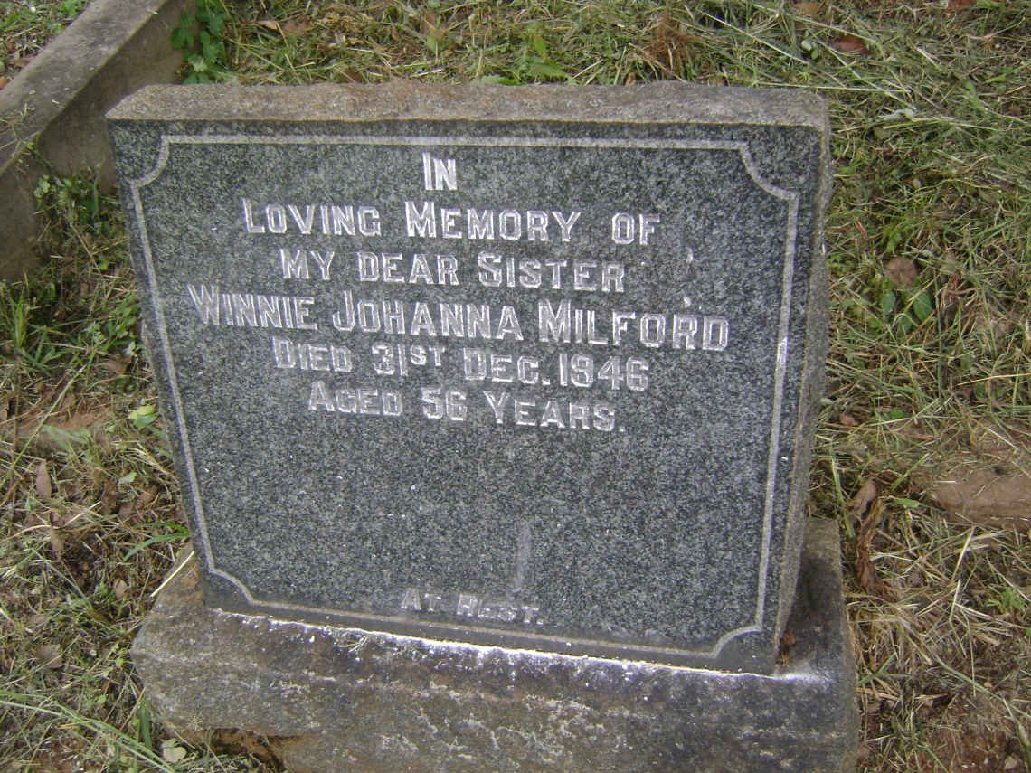 MILFORD Winnie Johanna -1946