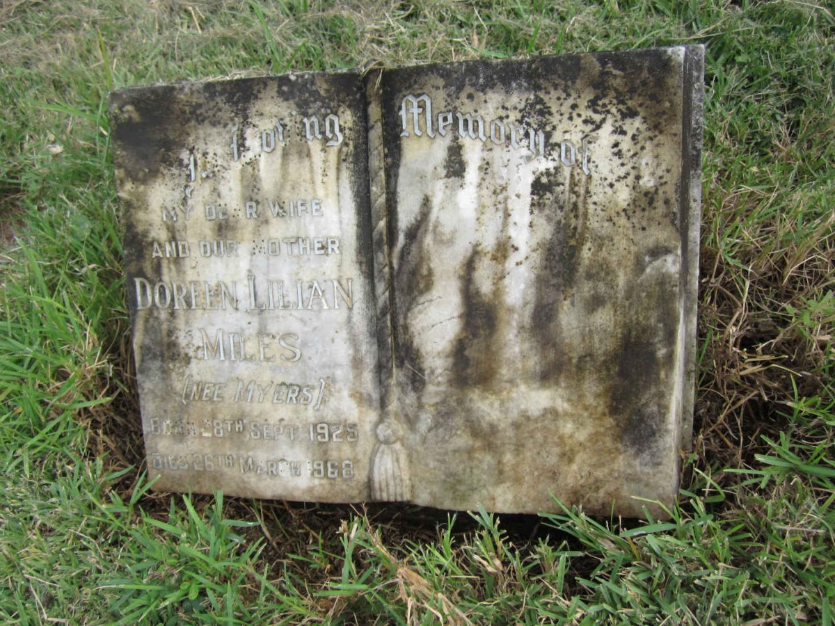 MILES Doreen Lilian nee MYERS 1925-1968