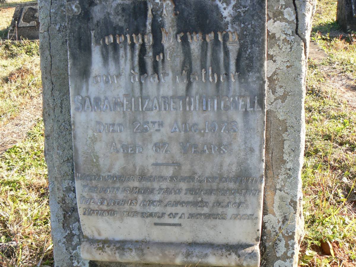 MITCHELL Sarah Elizabeth -1923