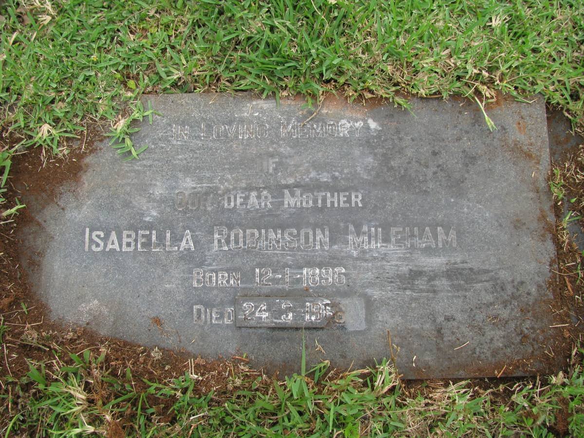 MILEHAM Isabella Robinson 1896-1966