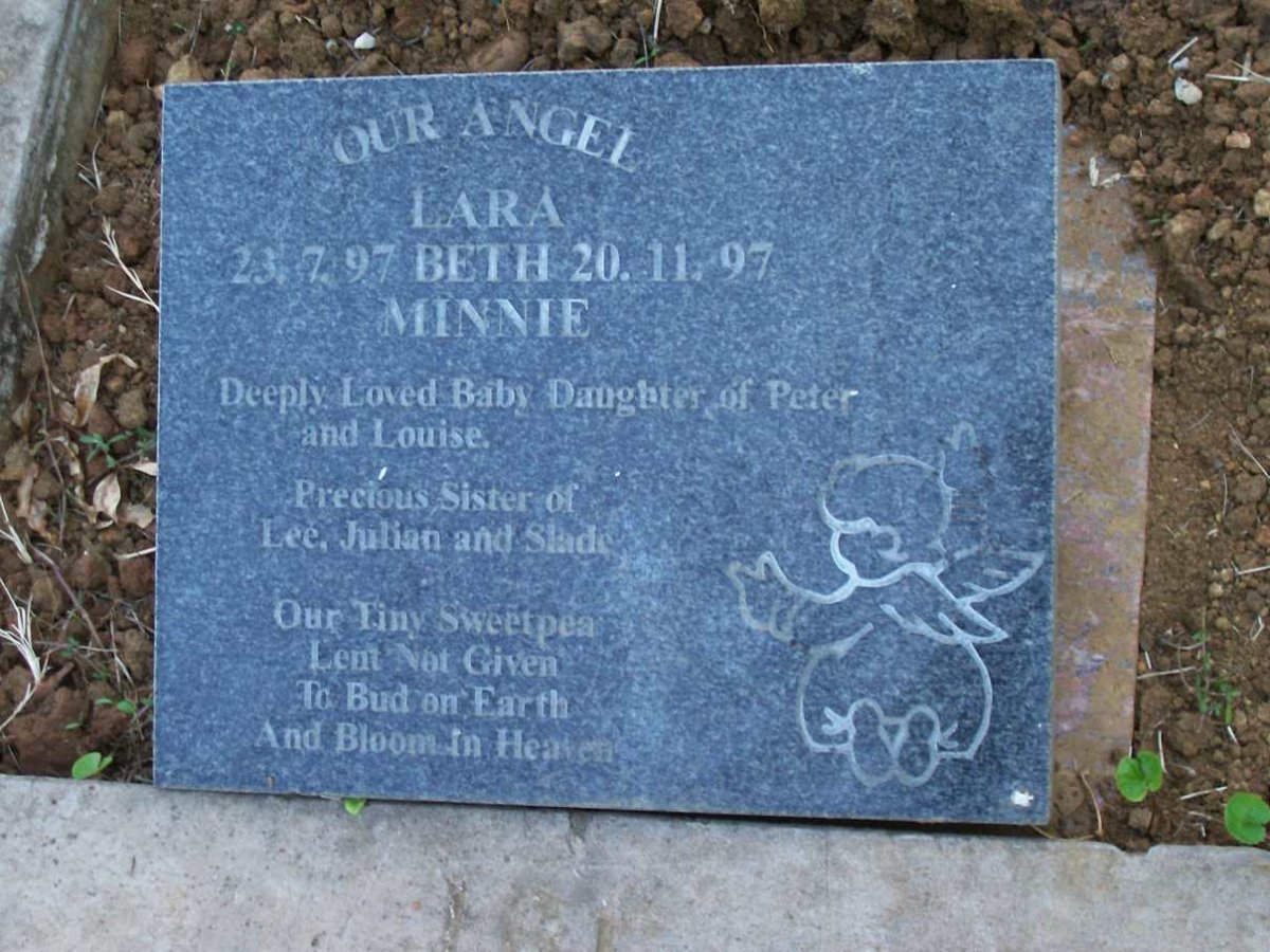MINNIE William Ainsworth 1914-1981 :: MINNIE Ann Margaret 1963-1964 :: MINNIE Lara Beth 1997-1997